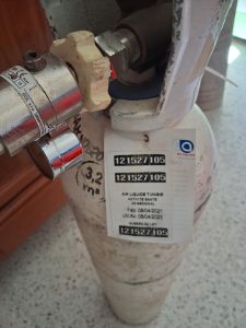 bouteille oxygène médicale 1.2m