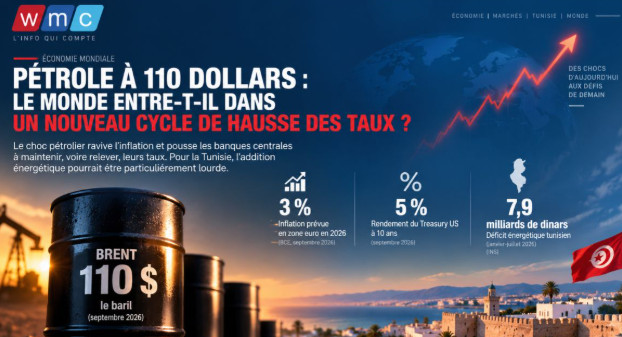 Pétrole à 110 dollars : le monde tremble, la Tunisie encaisse – Webmanagercenter